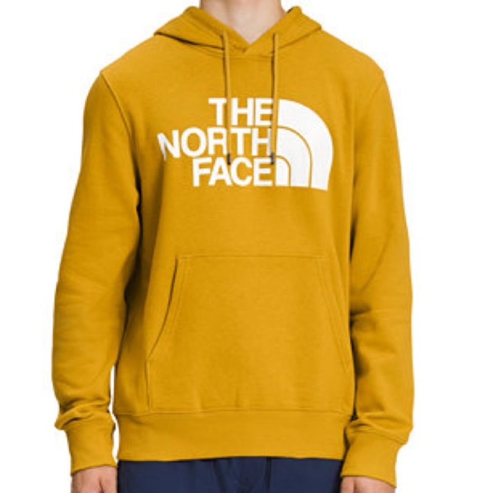 Women’s North Face dome pullover hoodie yellow